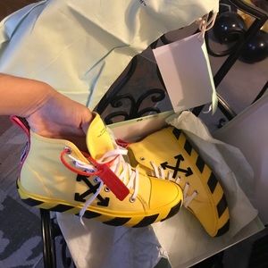 Mens Off white high top sneakers